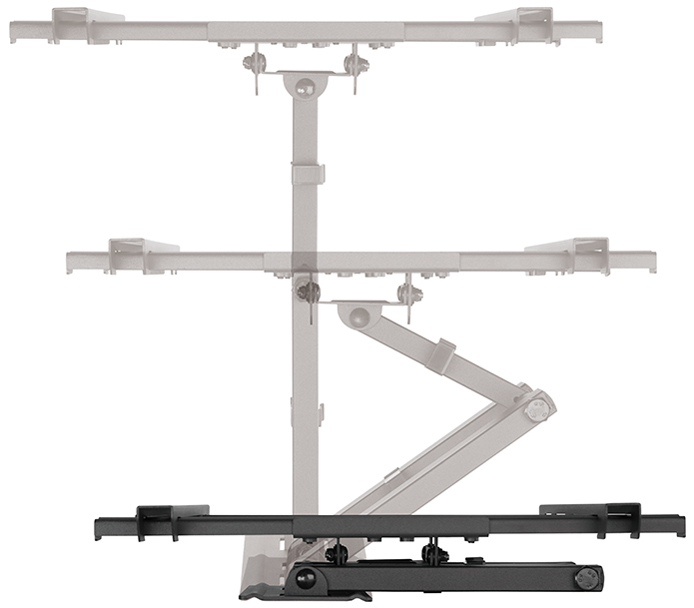 LogiLink Support mural pour TV Full Motion, 81,28 - 177,80cm