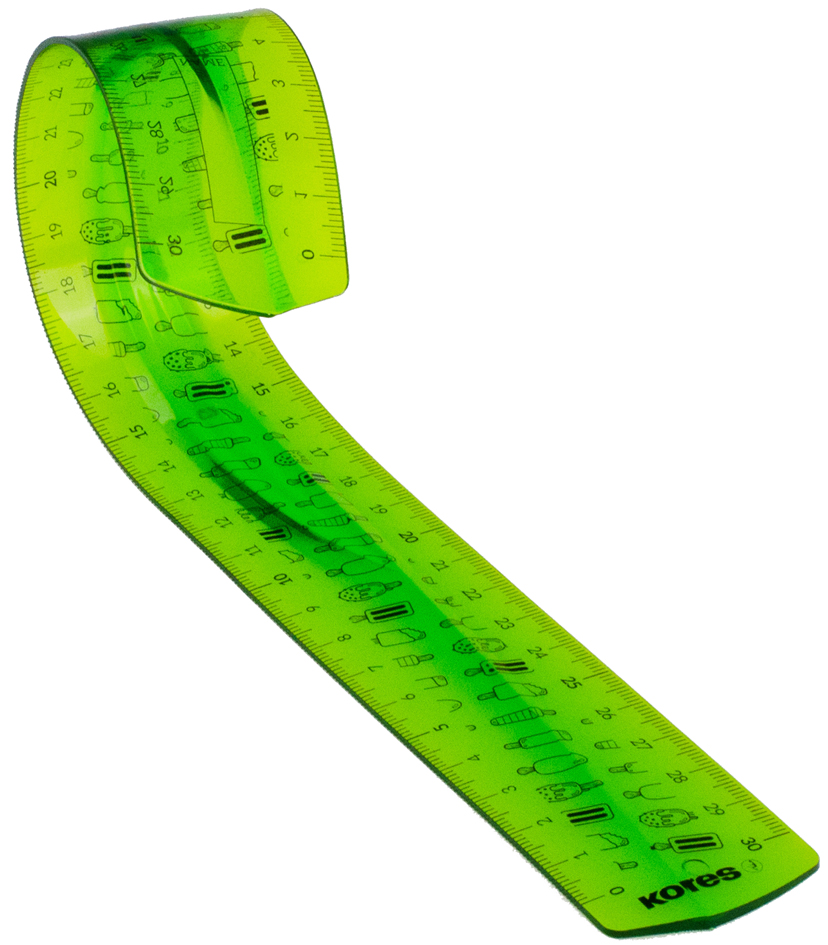 Kores Règle plate Elastik, 150 mm, plastique, incassable