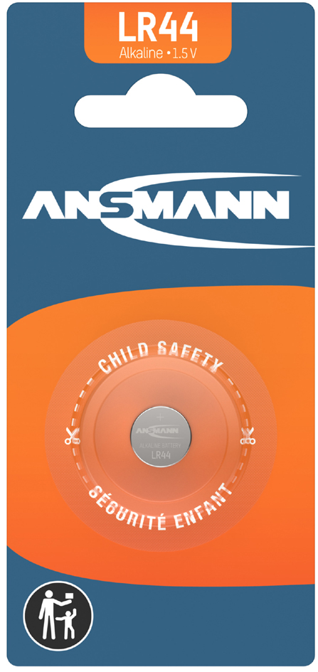 ANSMANN Pile bouton alcaline 'LR44', 1,5 Volt (V13GA)