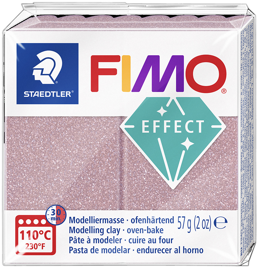 FIMO Pâte à modeler EFFECT, or rosé, 57 g