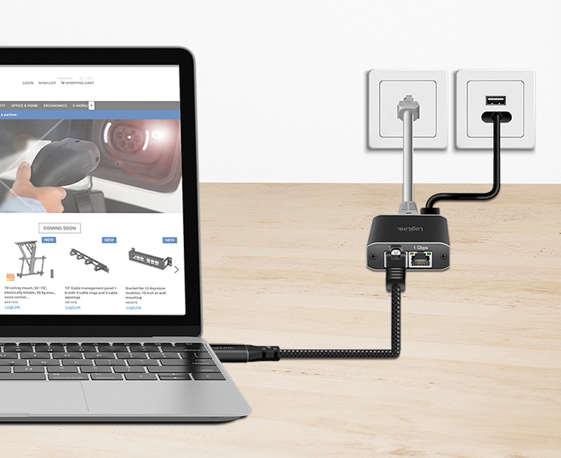USB 3.2 - USB-C / RJ45