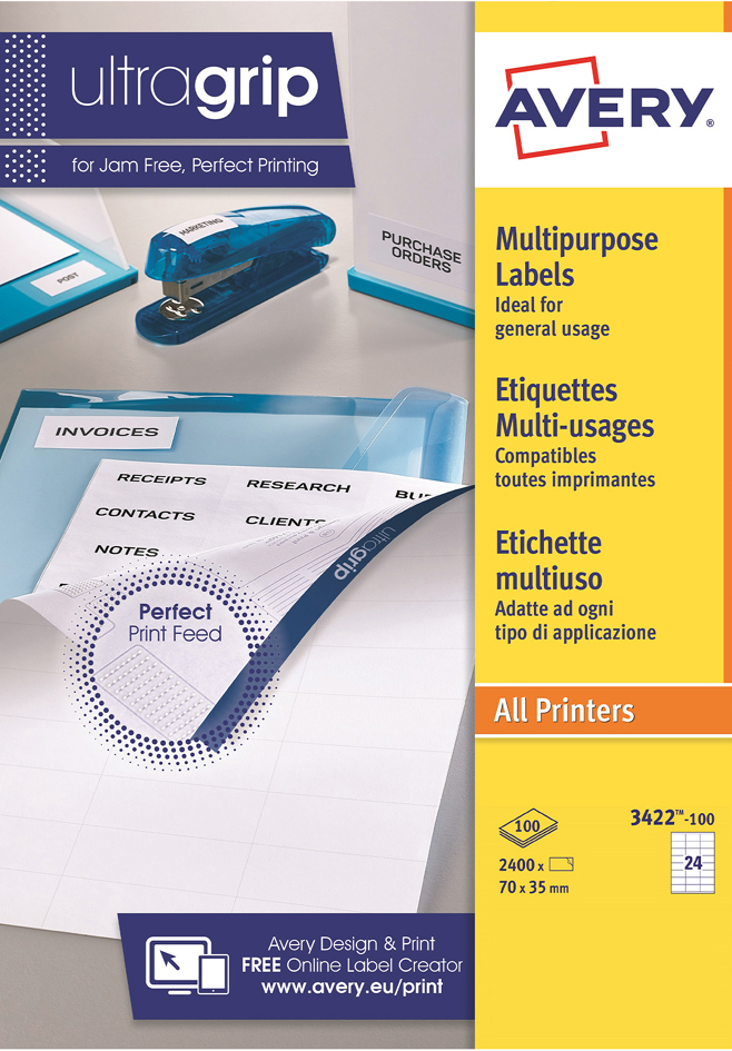 AVERY Etiquette multi-usage, 105 x 148 mm, blanc