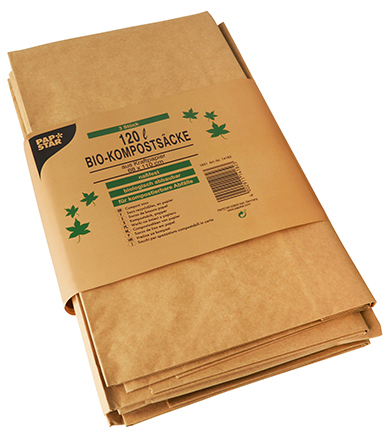 Sacs à ordures compostables, papier