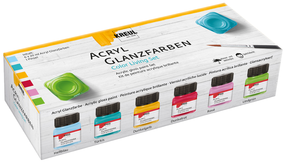 Sets de peinture acrylique, flacon