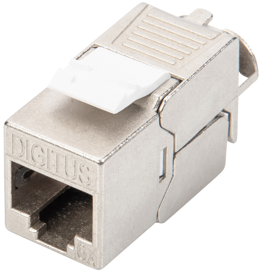 DIGITUS Module Keystone cat.6A, blindé, gris