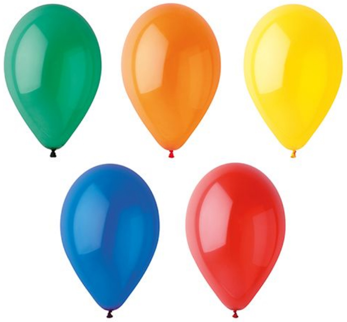 PAPSTAR Ballon de baudruche 'Crystal', couleurs assorties