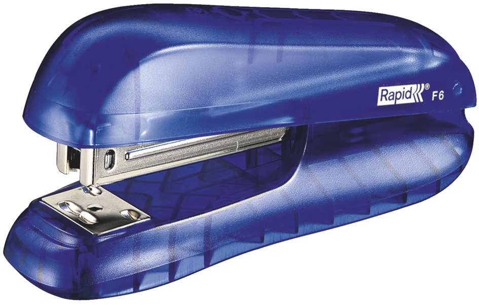 Rapid Agrafeuse F6, capacité d'agrafage: 20 feuilles, bleu
