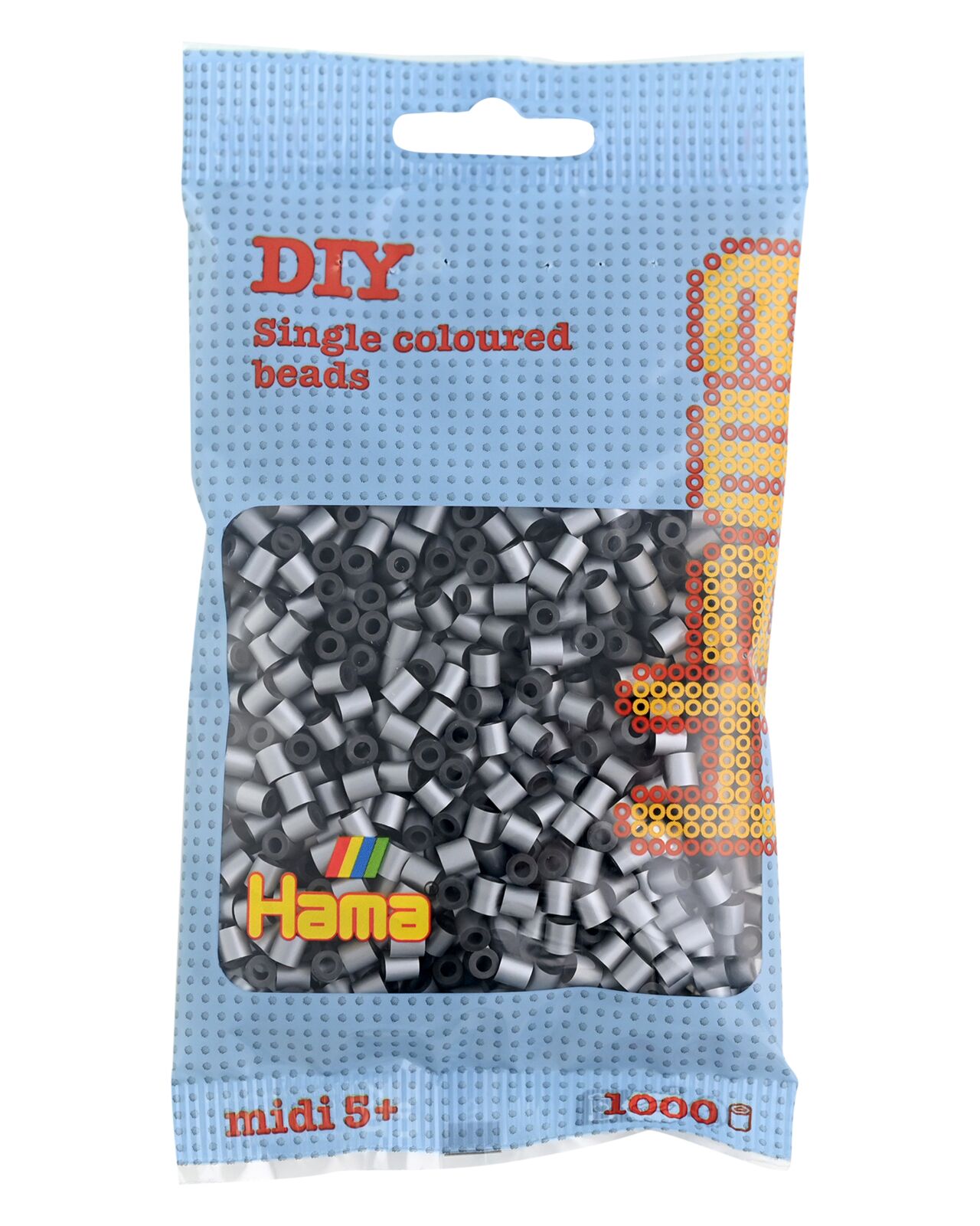 Hama Perles à repasser midi, dans un sachet, argent