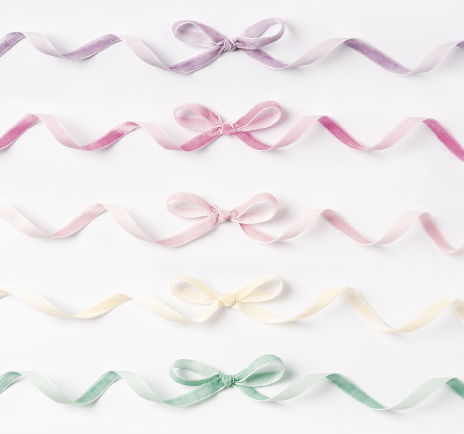 Jeu de rubans cadeau Pastel, couleurs