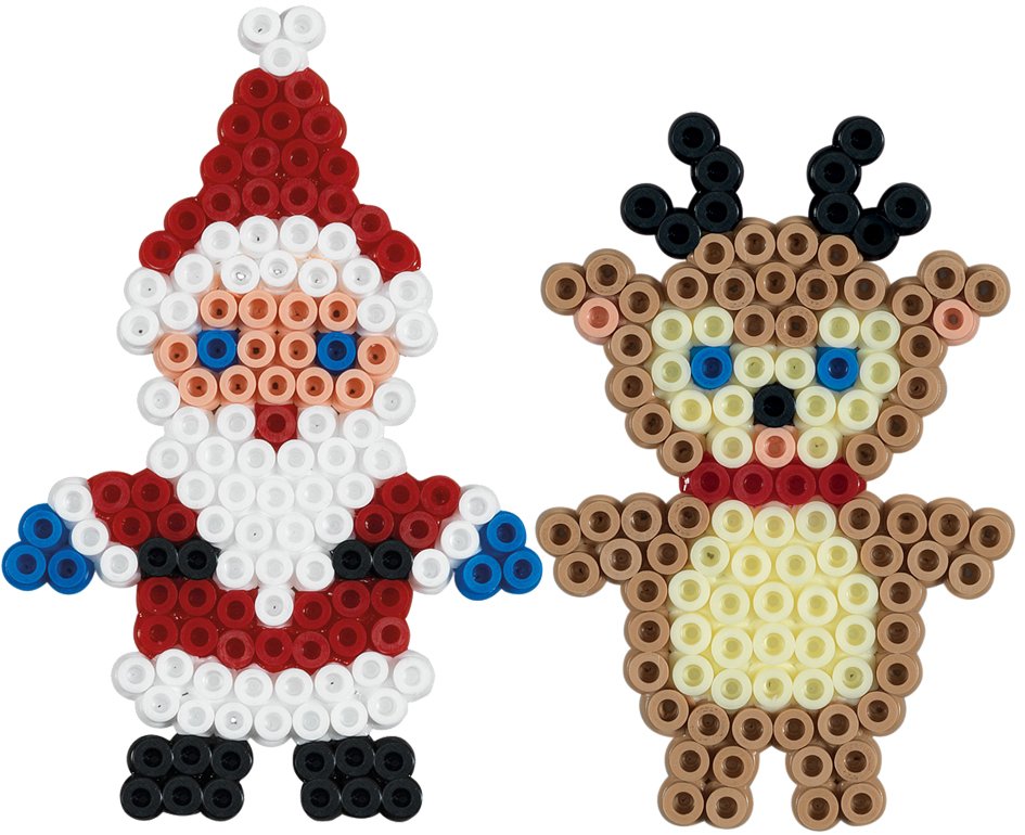 Visuel de référence : Utilisation des perles à repasser midi "Noël"