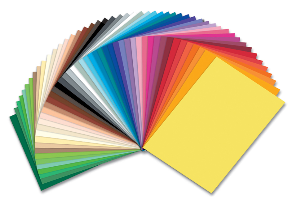 Papiers de couleur (130 g/m2), 25 x 35cm