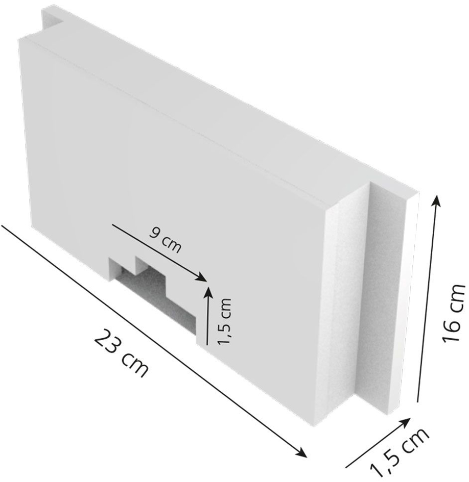 Visuel de référence: Support distributeur pour gants jetables PE, dimensions