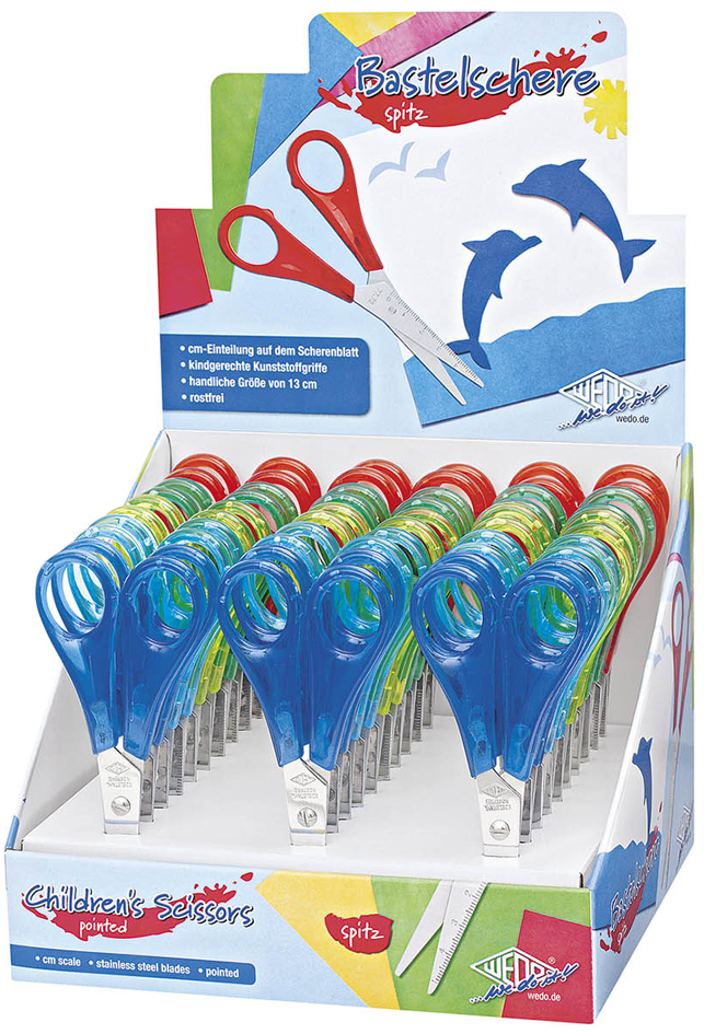 WEDO Ciseaux de bricolage, pointu, longueur: 130 mm