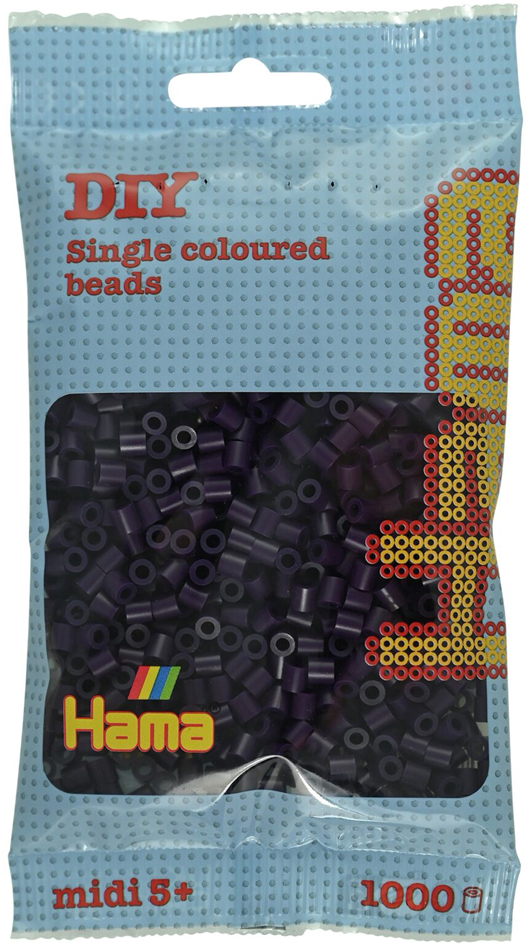 Hama Perles à repasser midi, dans un sachet, aubergine