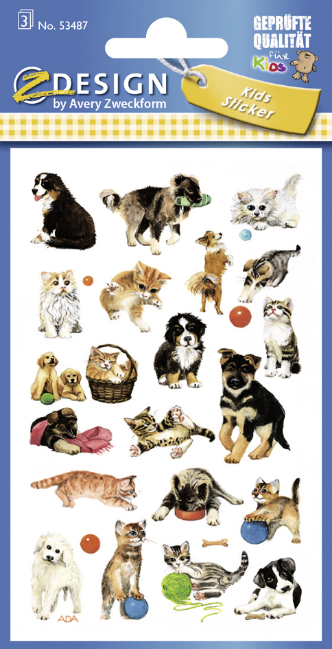 ZDesign KIDS Sticker 'chiens & chats'