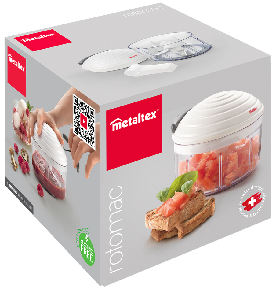 Hachoir à fruits et légumes RotoMac, emballage