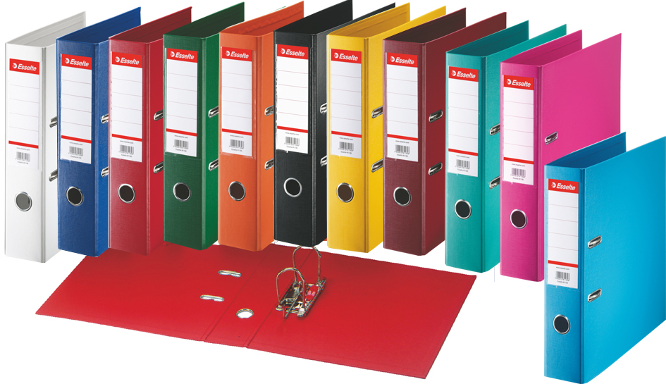 Esselte Classeur à levier standard, A4, 75 mm, assorti