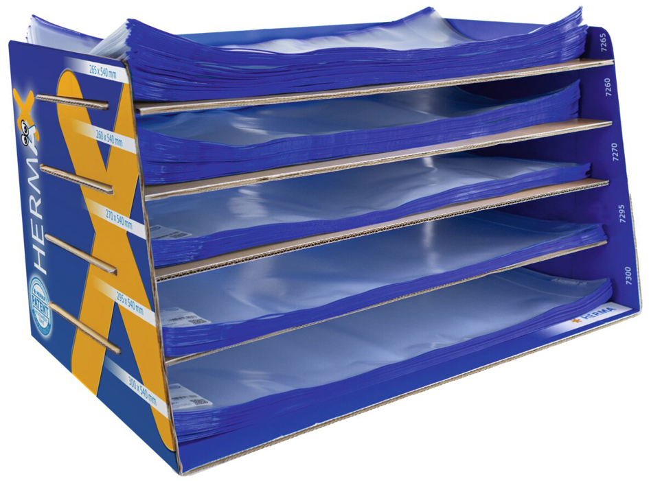 Couvre-livres, bord bleu
