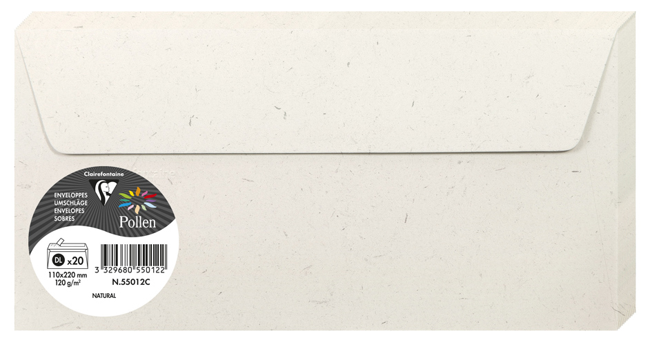 Pollen by Clairefontaine Enveloppes DL, Natura