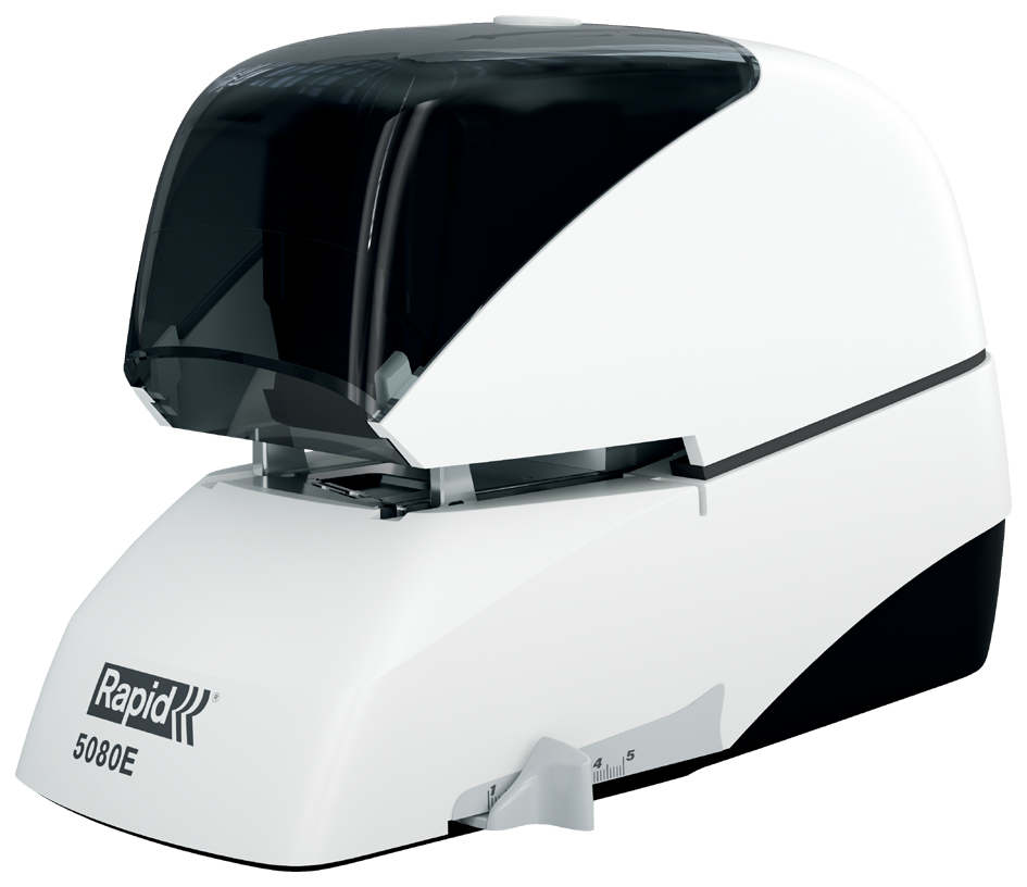 Rapid Agrafeuse électrique Supreme 5080e, blanc/noir