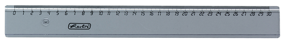 herlitz Règle plate, longueur: 300 mm, transparente