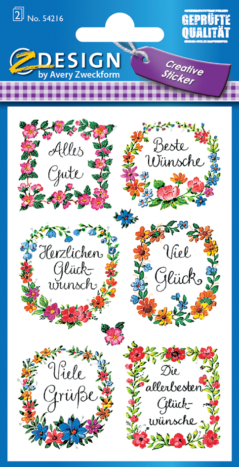 AVERY Zweckform Stickers ZDesign 'voeux'