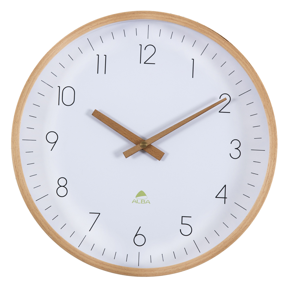 ALBA Horloge murale en bois 'HORTREE', à quartz
