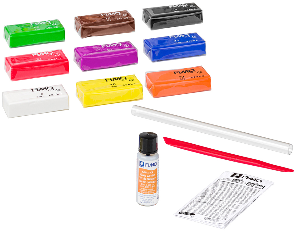 FIMO SOFT Kit de pâte à modeler 'Basic', 12 pièces