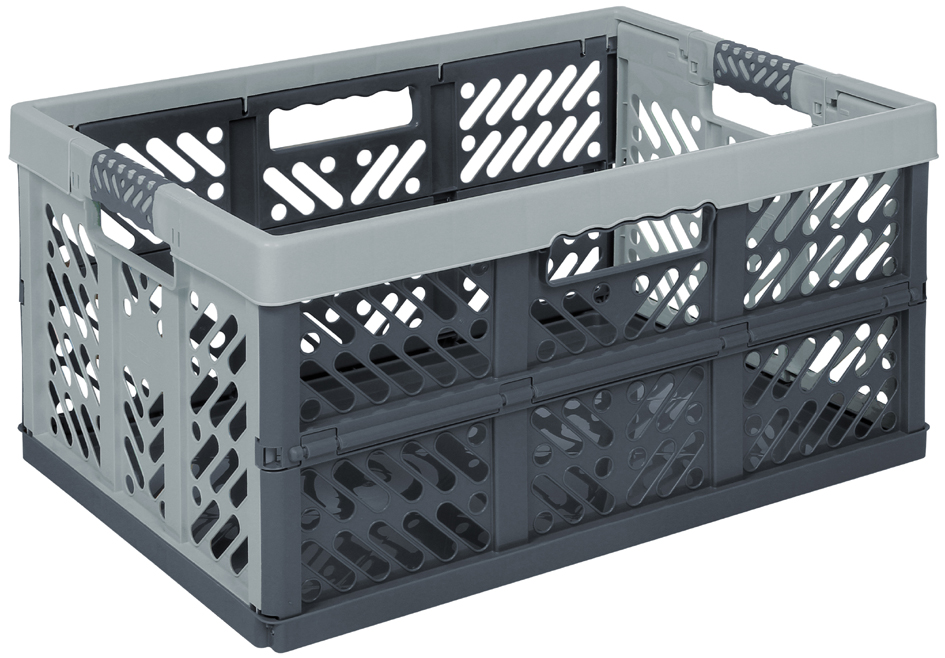 keeeper Caisse de rangement pliante 'ben', gris/anthracite