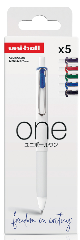 uni-ball Stylo roller encre gel one UMNS/07, set 'Classique'