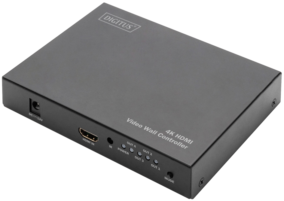 DIGITUS Contrôleur de mur vidéo 4K HDMI, 2 x 2, noir schwarz