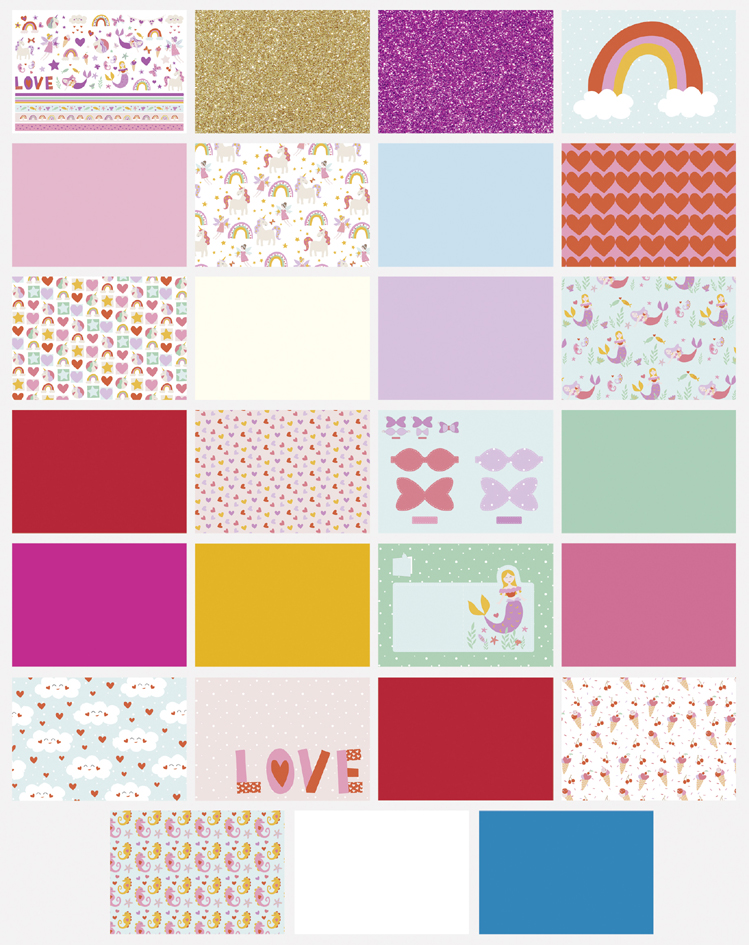 folia Bloc d'activités manuelles 'Glitter Everywhere' (L)240 x (H)340 mm assorti assorties 27