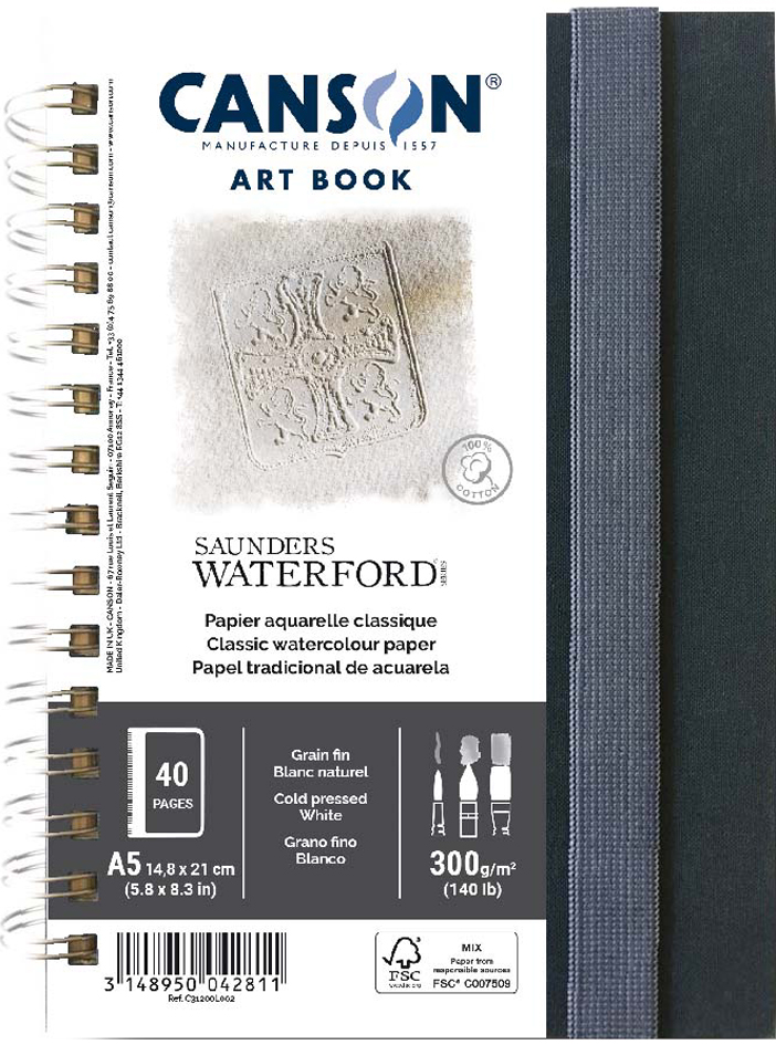 CANSON Carnet de dessin ART BOOK Saunders Waterford, A5