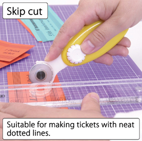NT Cutter Cutter rotatif SK-2P, boîtier plastique, jaune