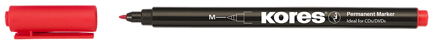 Marqueur permanent "K MARKER FINE", rouge
