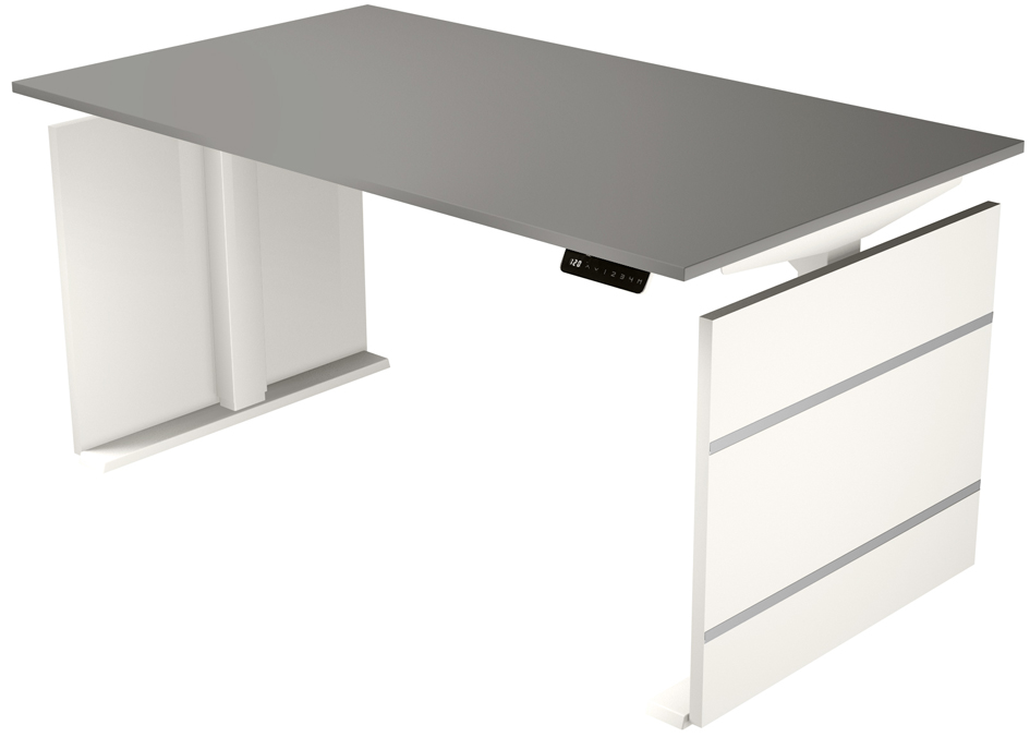 kerkmann Bureau assis-debout avec panneau Move 3, graphite