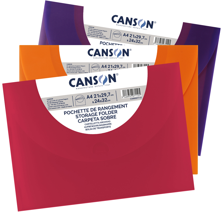 Cartons à dessin, rabats