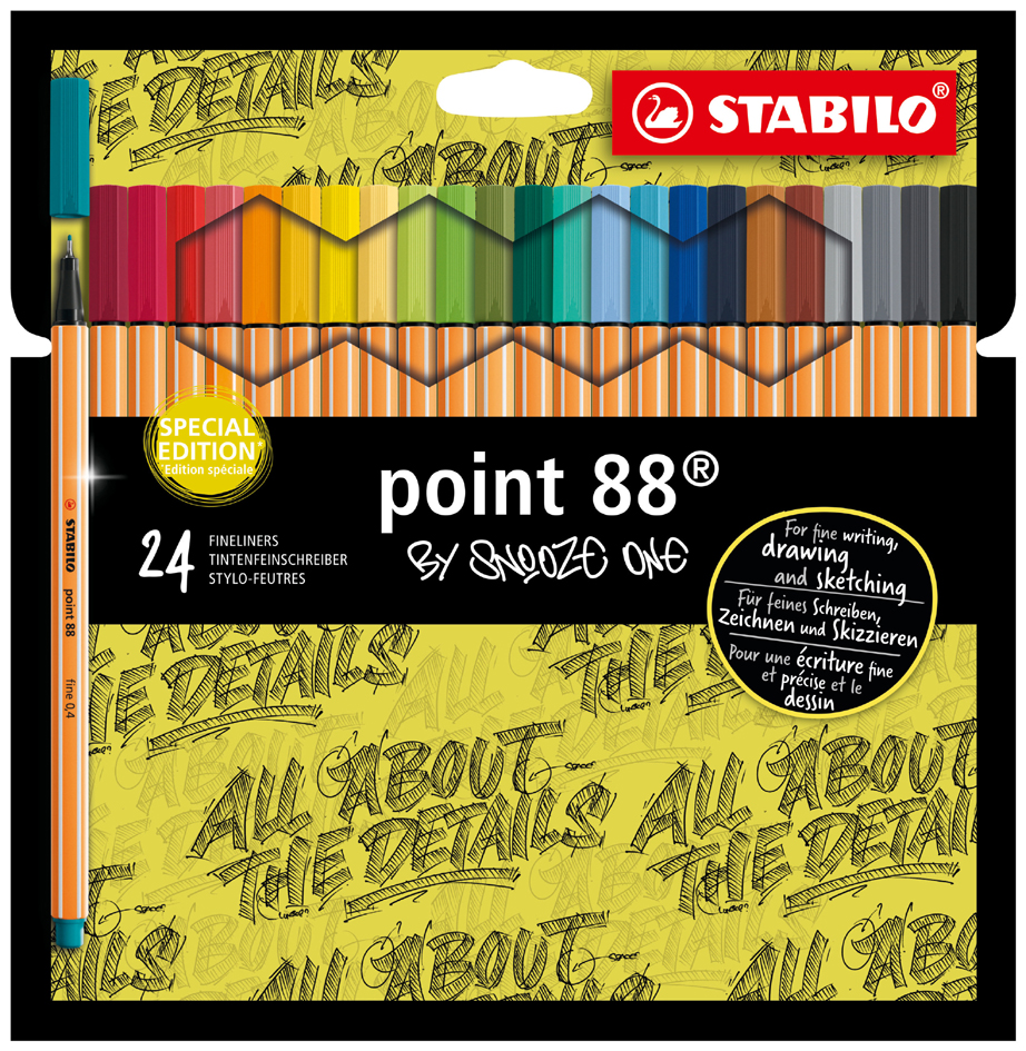 STABILO Feutre à pointe fine point 88 'Snooze One', étui