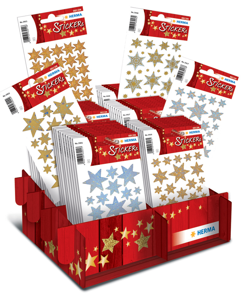 HERMA Autocollants de Noel DECOR 'moments forts', présentoir