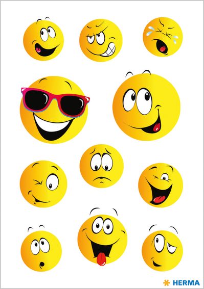 HERMA Autocollants DECOR 'Happy Face'