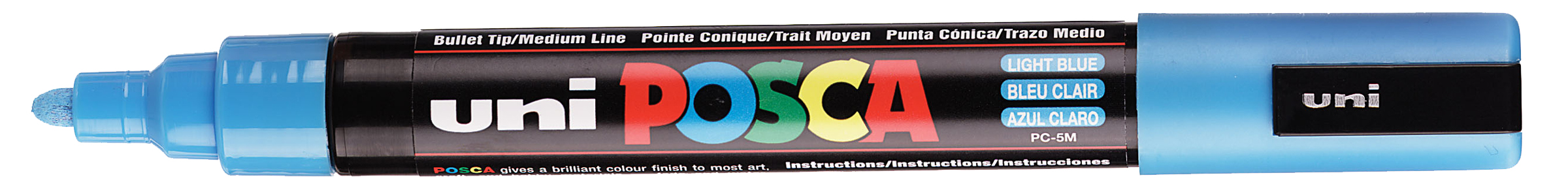 POSCA Marqueur à pigment PC-5M, bleu clair