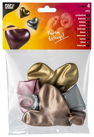 Ballon "Glossy Heart", emballage