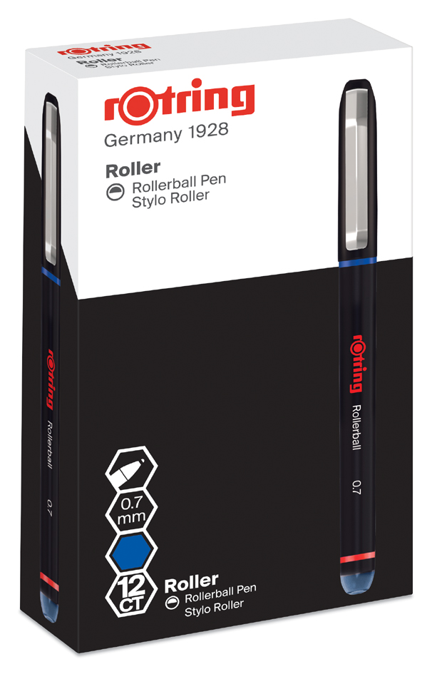 Stylo roller Rollerball, 0,7 mm, bleu