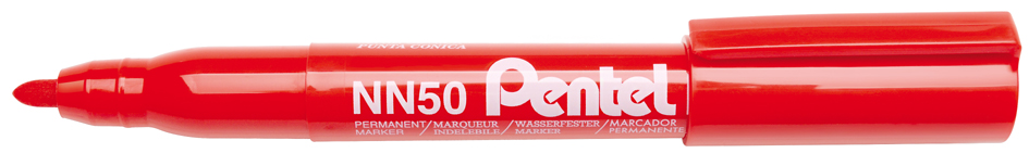 Pentel Marqueur permanent GREEN-LABEL NN50, rouge