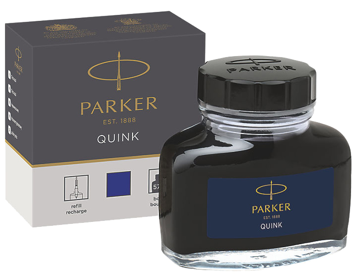 PARKER Flacon d'encre QUINK, contenu: 57 ml, bleu