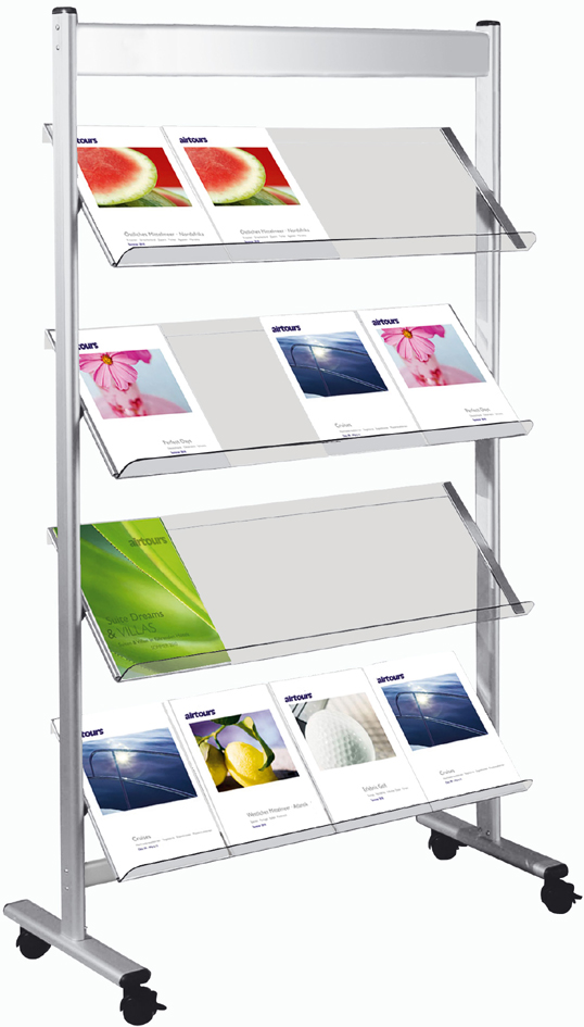 kerkmann Présentoir à brochures Ecoline, 16 compartiments