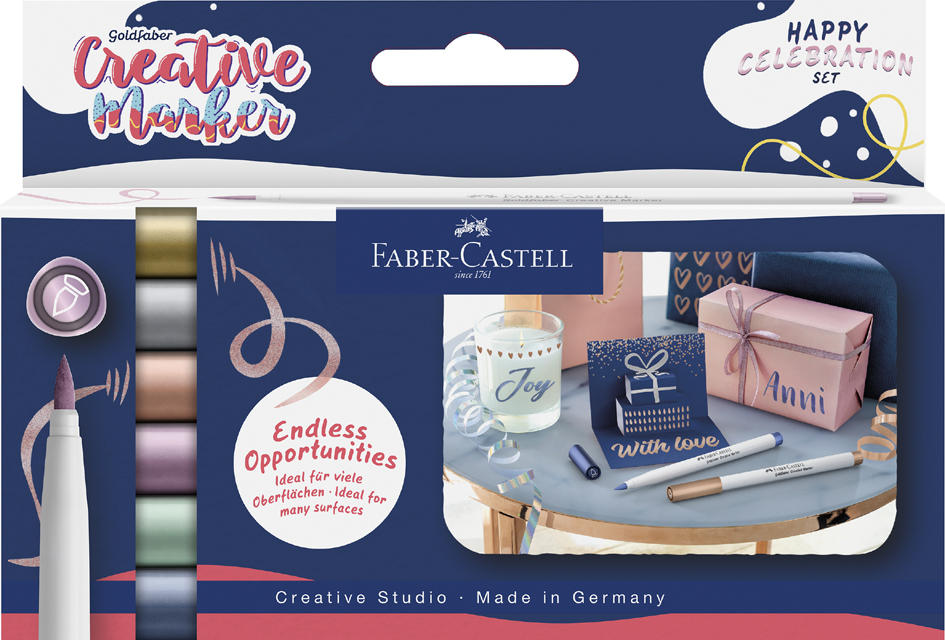FABER-CASTELL Creative Marker GOLDFABER, étui de 6