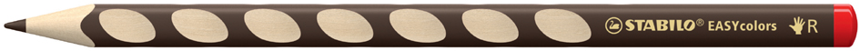 Crayon de couleur triangulaire EASYcolors, marron foncé