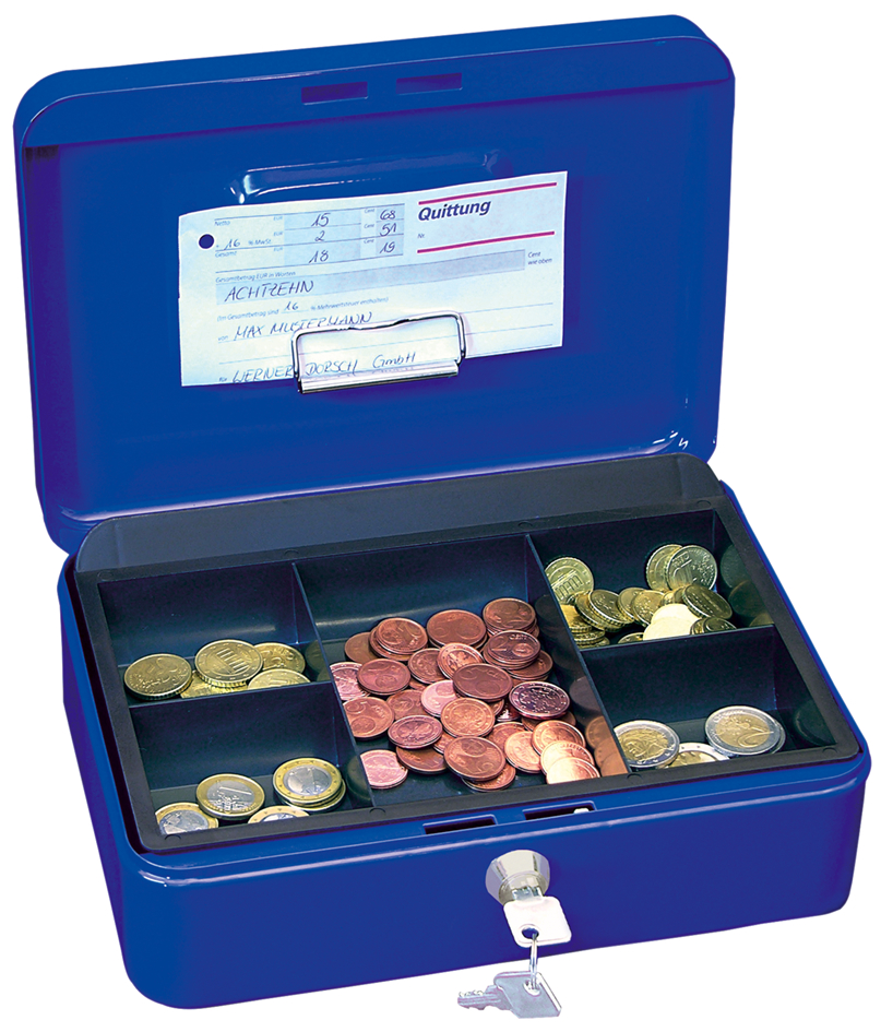 WEDO Casier à monnaie de remplacement, 5 cases, noir