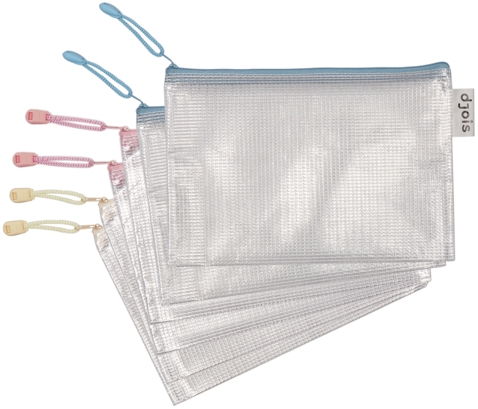 djois by tarifold Pochette à zip ZIPPER Pastel, A5, assorti